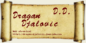 Dragan Đalović vizit kartica